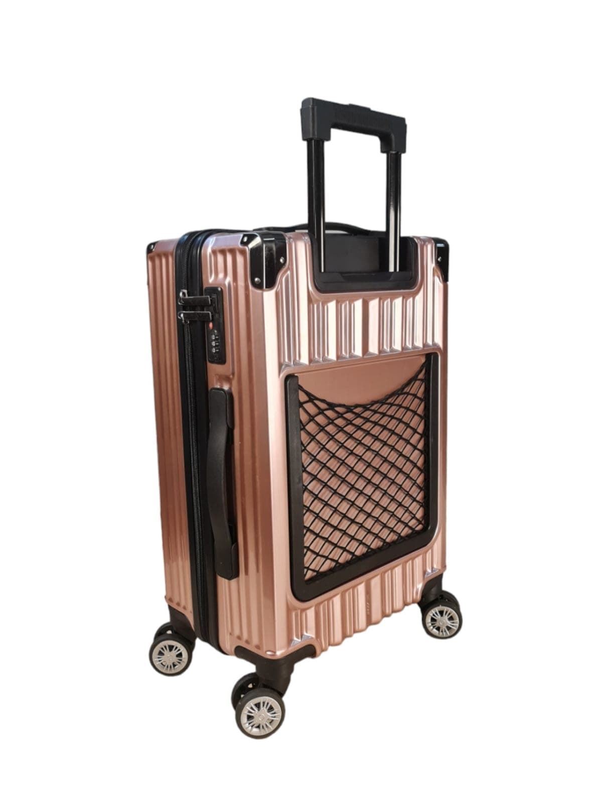 Travel Maleta Diamond Rígida de Cabina 55.0 x 37.0 x 20.0 cms Resistente y Ligera color Rosa Metal - Imagen 3