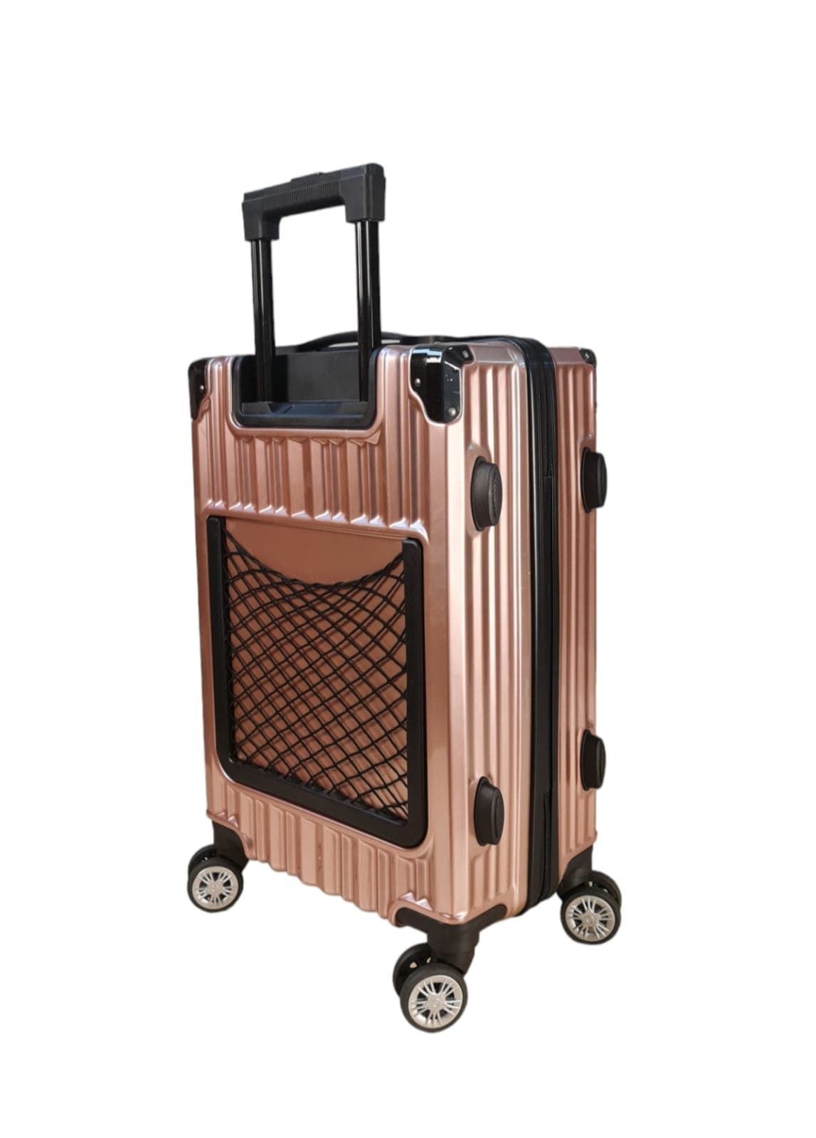 Travel Maleta Diamond Rígida de Cabina 55.0 x 37.0 x 20.0 cms Resistente y Ligera color Rosa Metal - Imagen 5