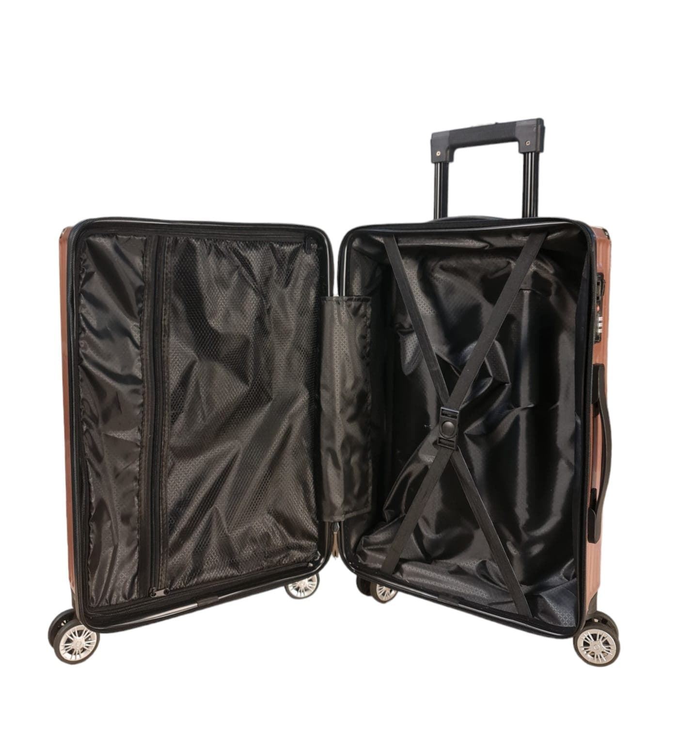 Travel Maleta Diamond Rígida de Cabina 55.0 x 37.0 x 20.0 cms Resistente y Ligera color Rosa Metal - Imagen 9