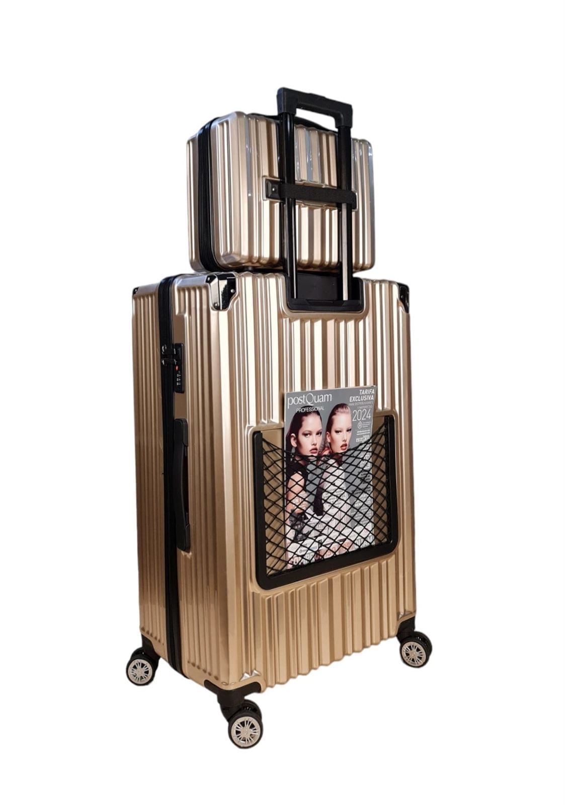 Travel Maleta Diamond Rígida Grande 75.0 x 46.0 x 30.0 cms Resistente y Ligera color Dorado - Imagen 6